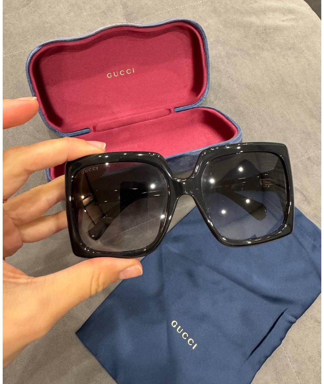 GUCCI Черные солнцезащитные очки, фото 9