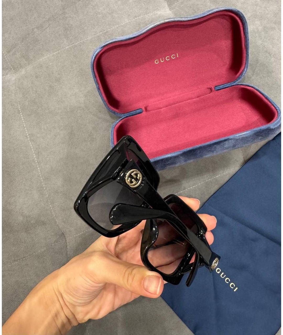 GUCCI Черные солнцезащитные очки, фото 7