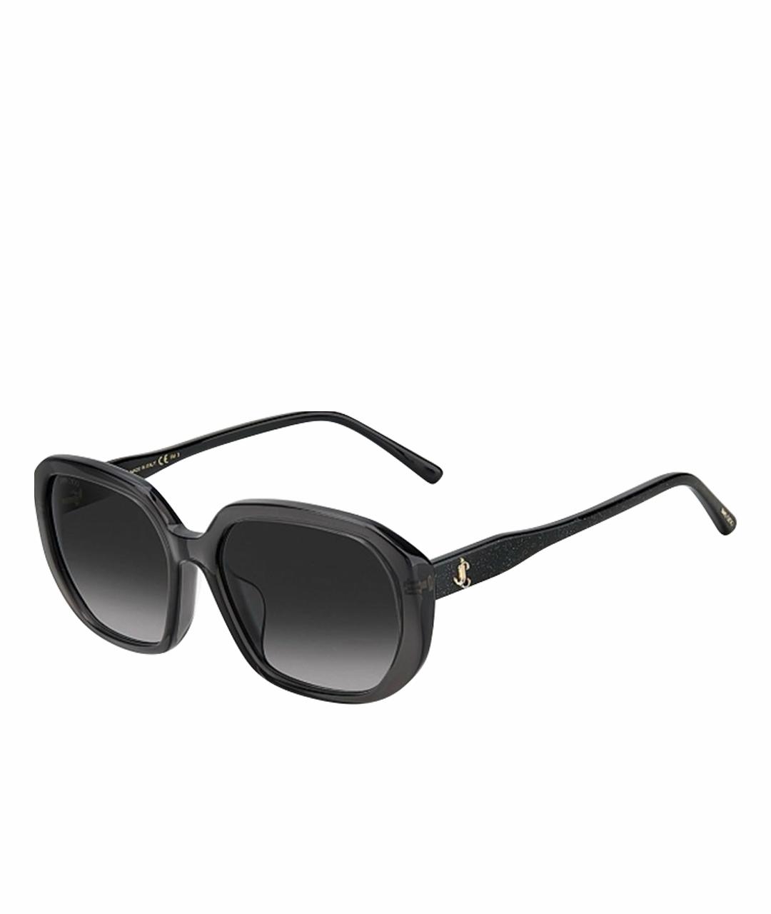 JIMMY CHOO Черные пластиковые солнцезащитные очки, фото 1