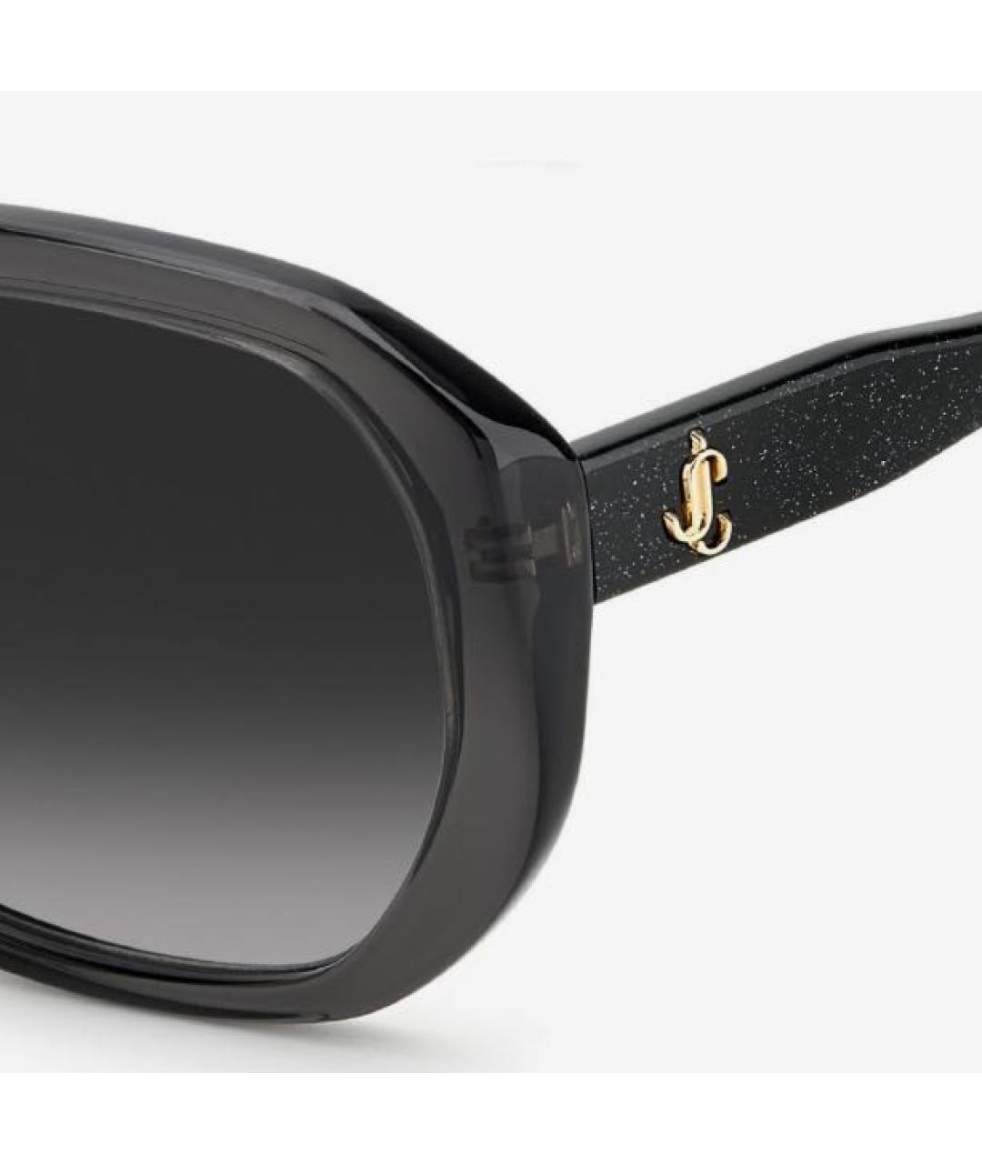 JIMMY CHOO Черные пластиковые солнцезащитные очки, фото 4