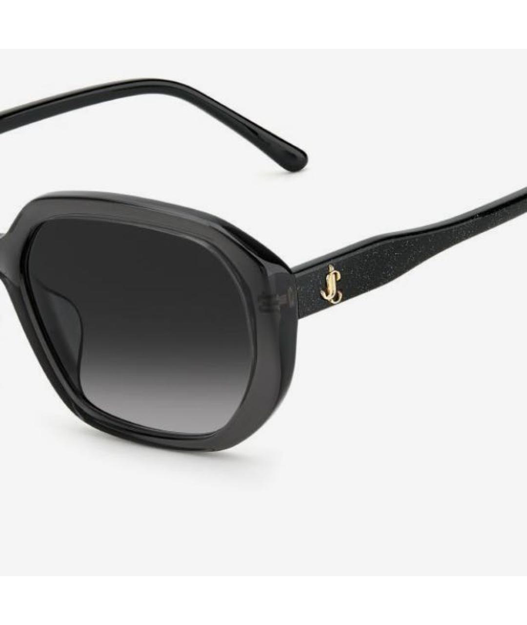 JIMMY CHOO Черные пластиковые солнцезащитные очки, фото 2