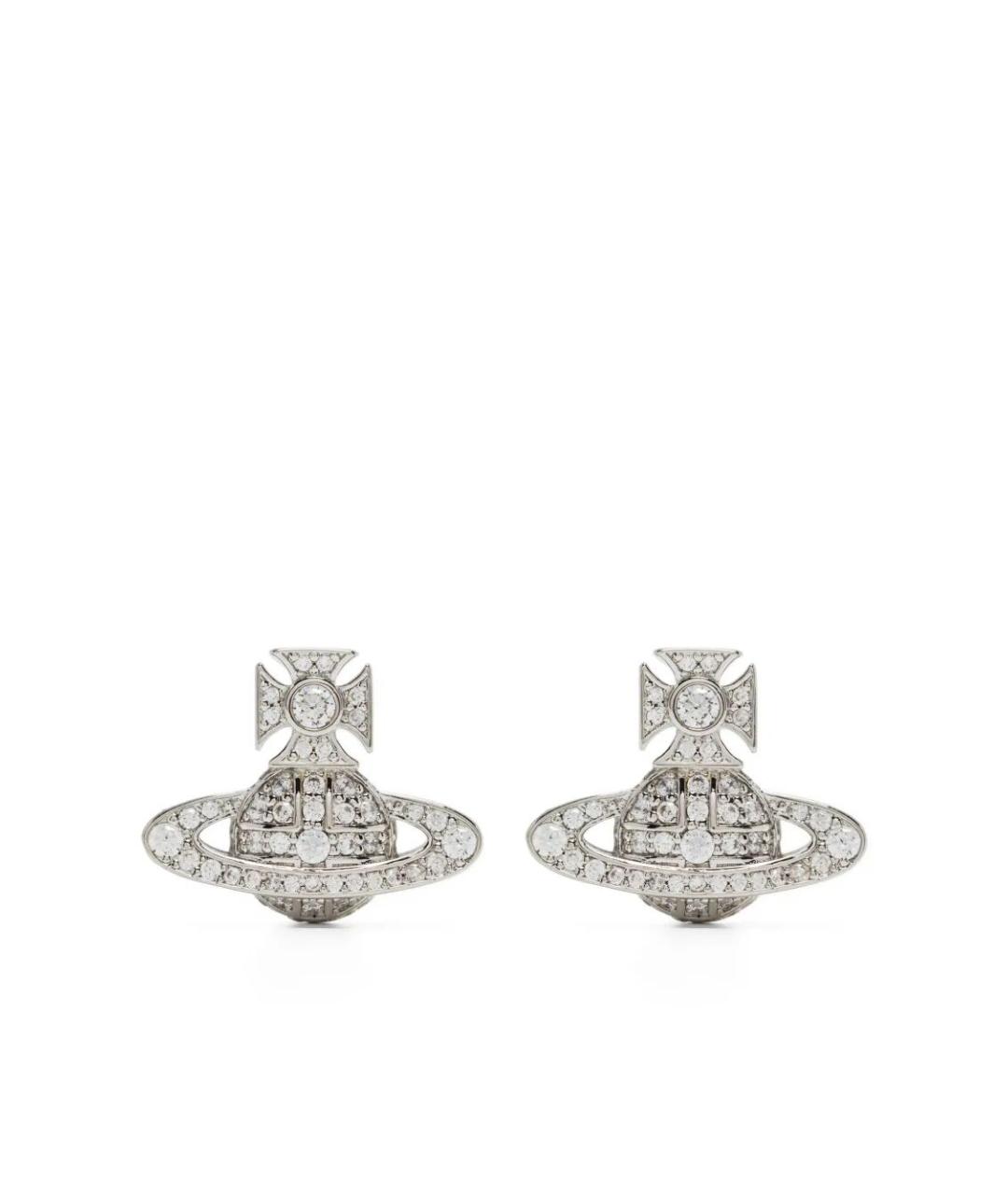 VIVIENNE WESTWOOD Серебряные металлические серьги, фото 1