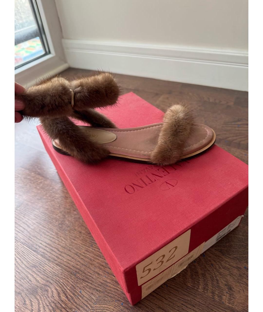 VALENTINO Коричневые босоножки, фото 7