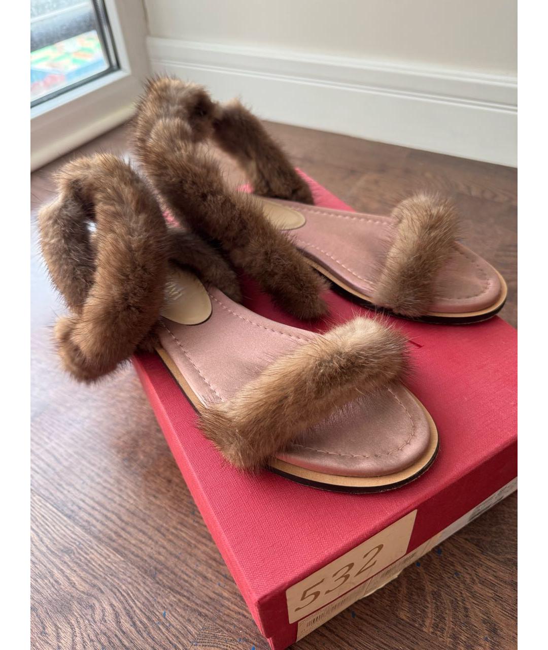 VALENTINO Коричневые босоножки, фото 6