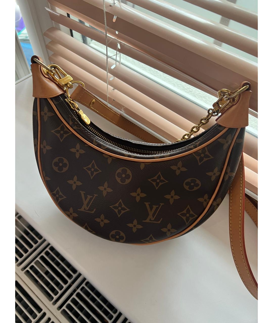 LOUIS VUITTON Коричневая сумка через плечо, фото 5