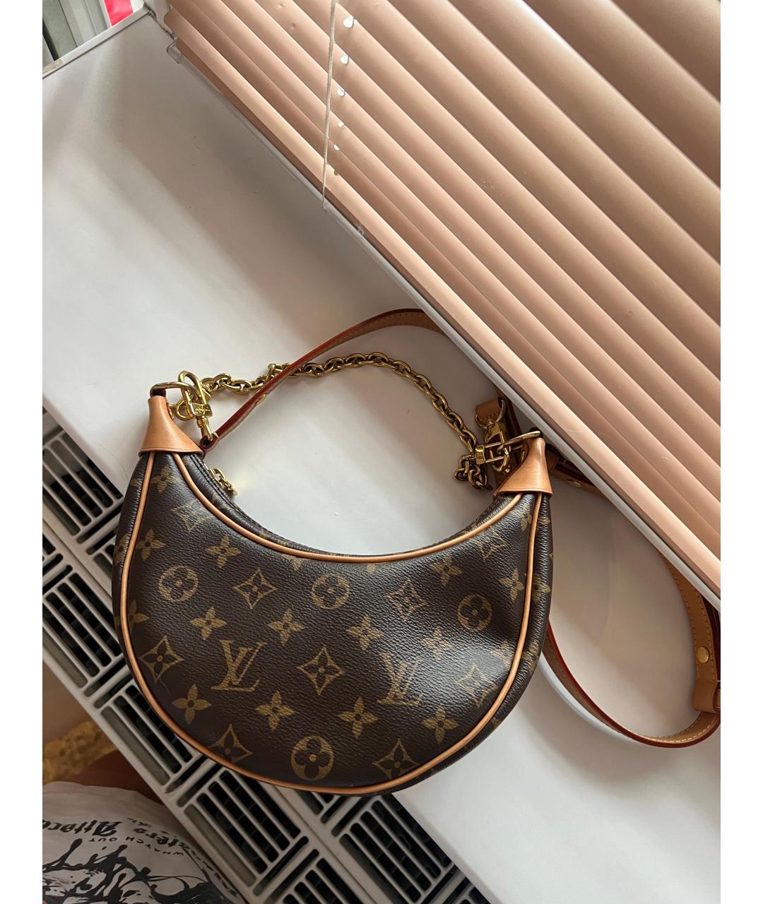 LOUIS VUITTON Коричневая сумка через плечо, фото 3