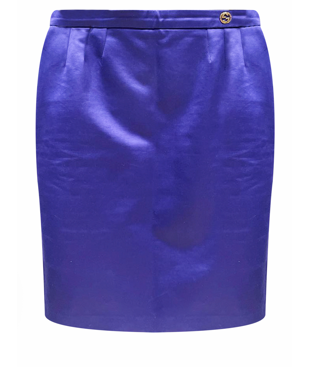 GUCCI Фиолетовая ацетатная юбка миди, фото 1