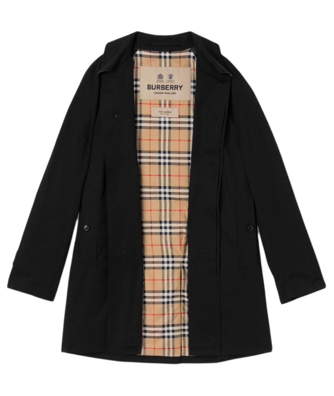 BURBERRY Черный тренч / плащ, фото 2