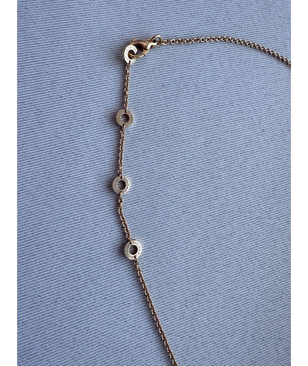 BVLGARI Белое колье из розового золота, фото 7