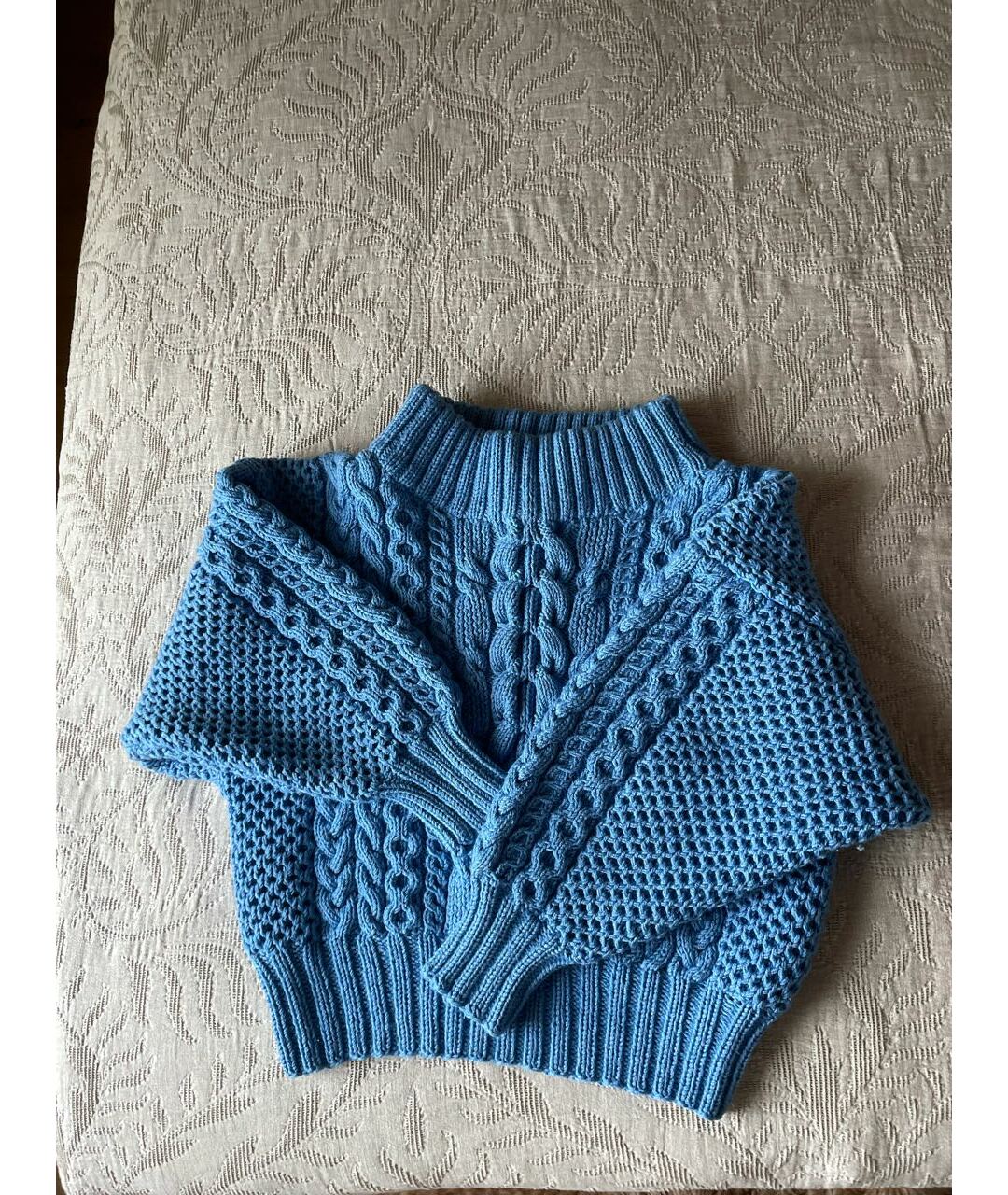 RUBAN Голубой шерстяной джемпер / свитер, фото 4