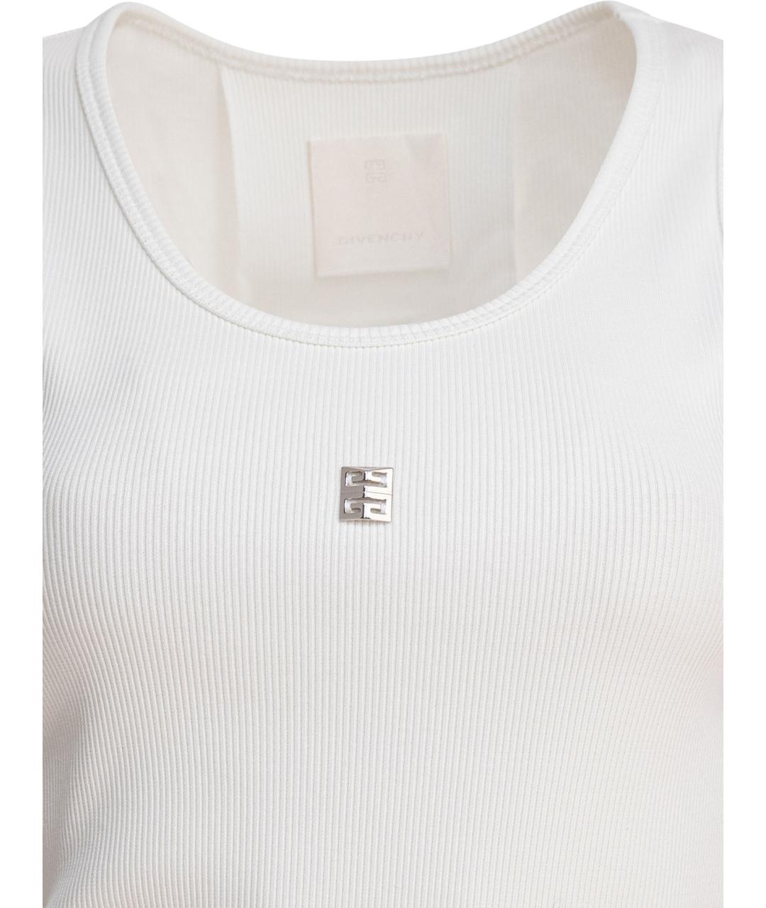 GIVENCHY Белая хлопковая майка, фото 3