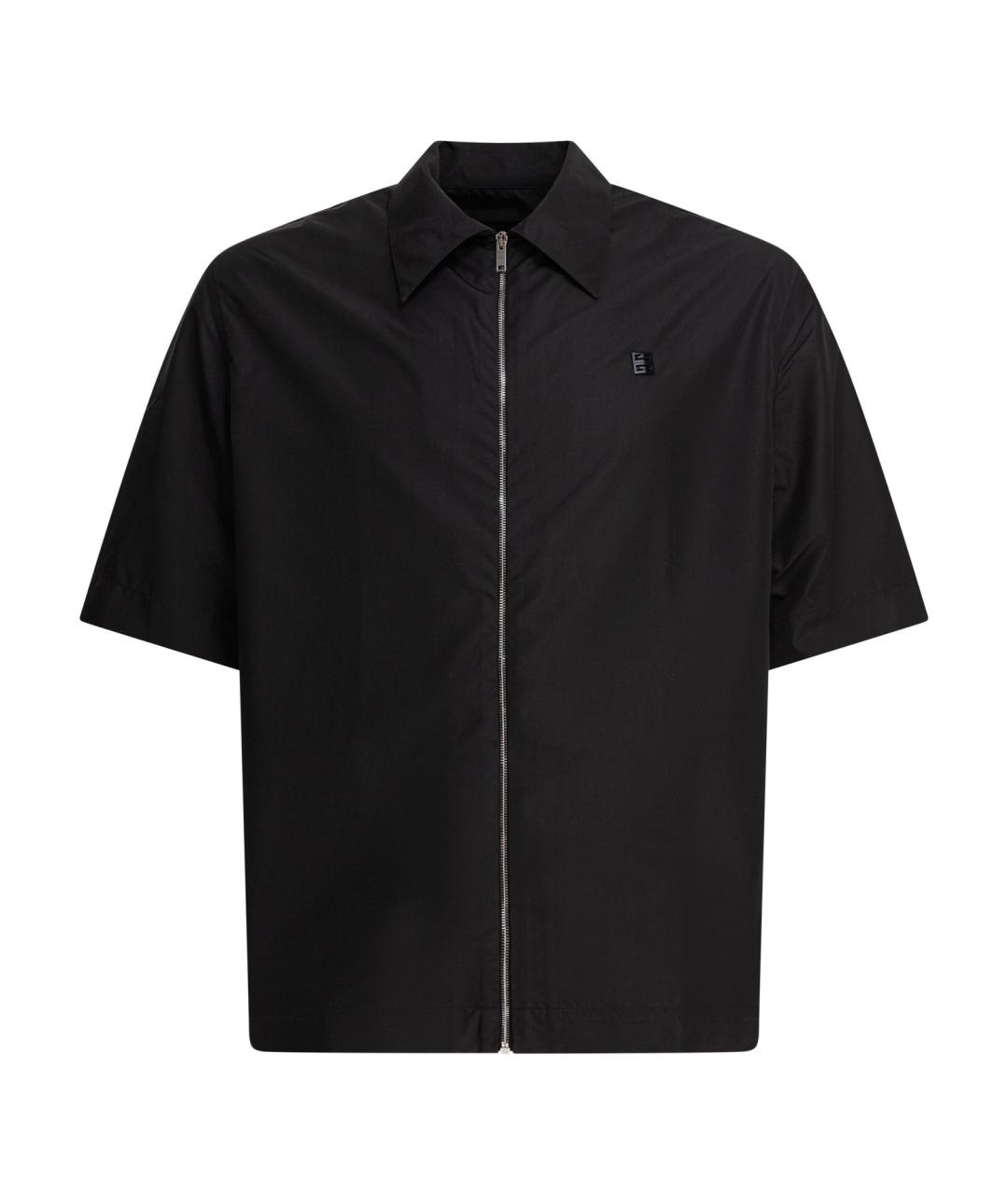 GIVENCHY Черная хлопко-полиэстеровая кэжуал рубашка, фото 1