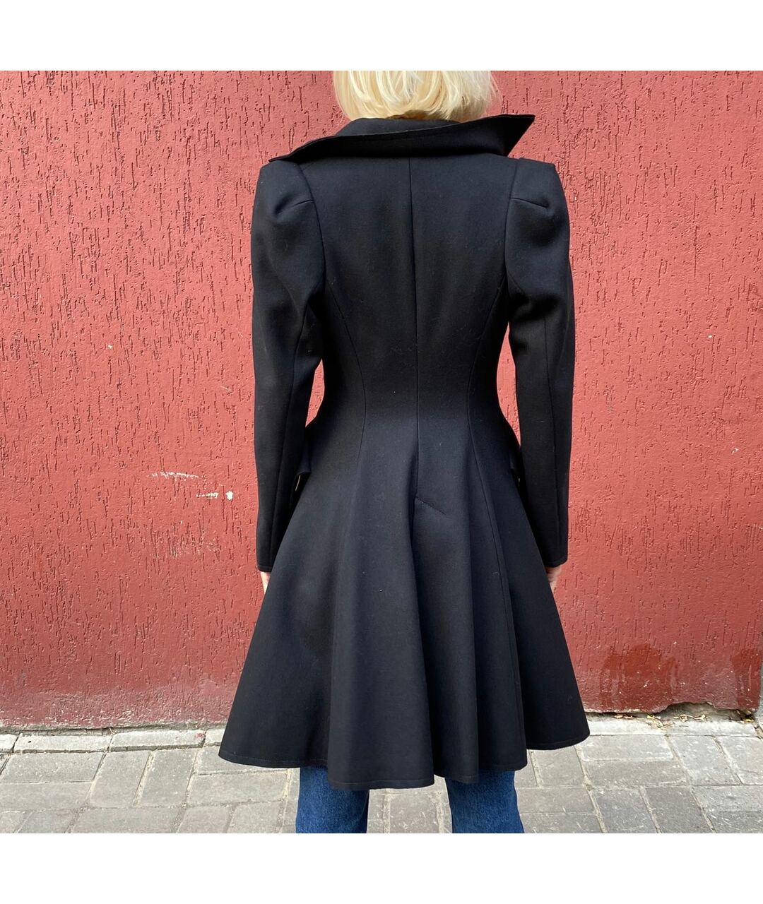 VIVIENNE WESTWOOD Черное шерстяное пальто, фото 6