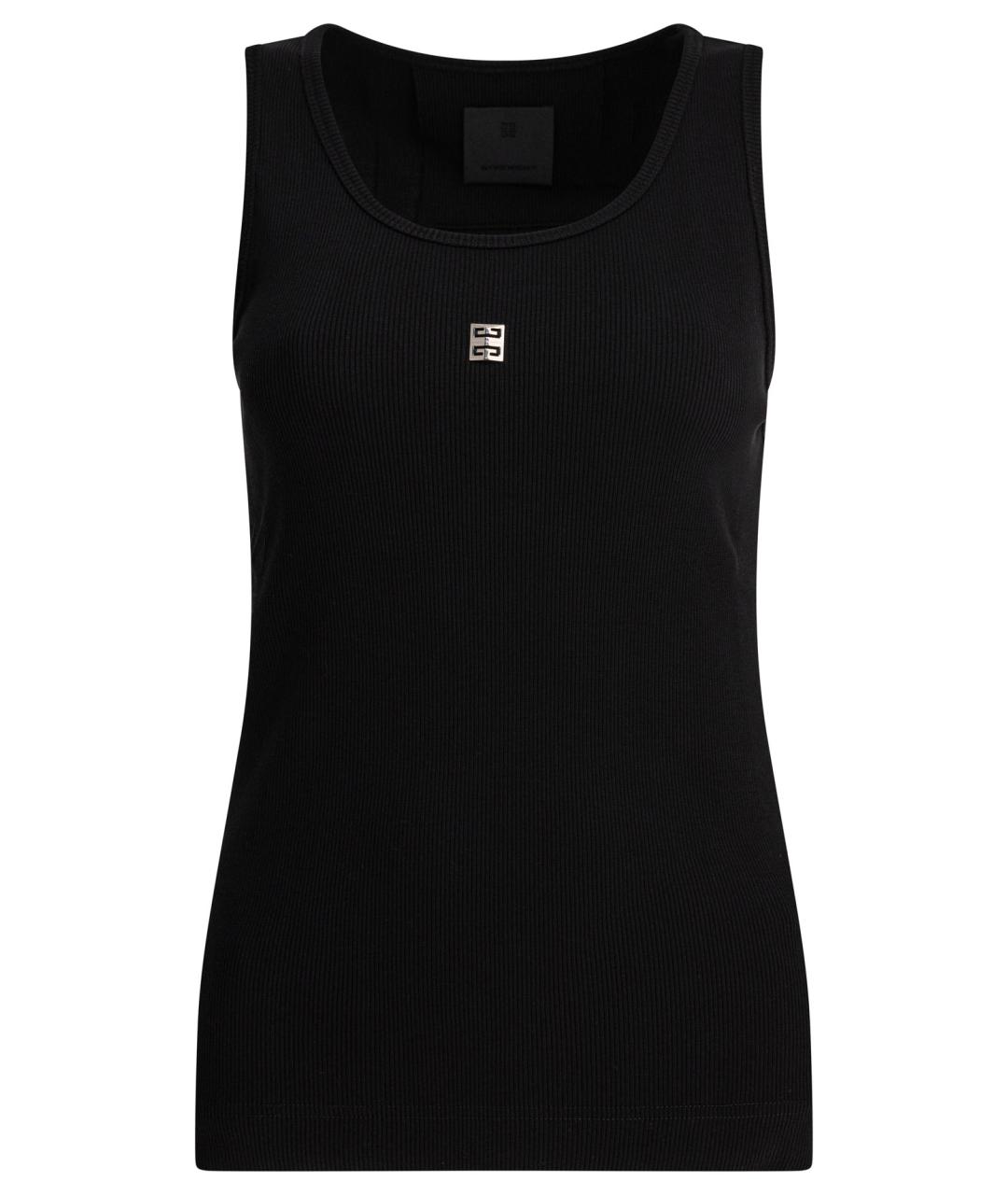 GIVENCHY Черная хлопковая майка, фото 1