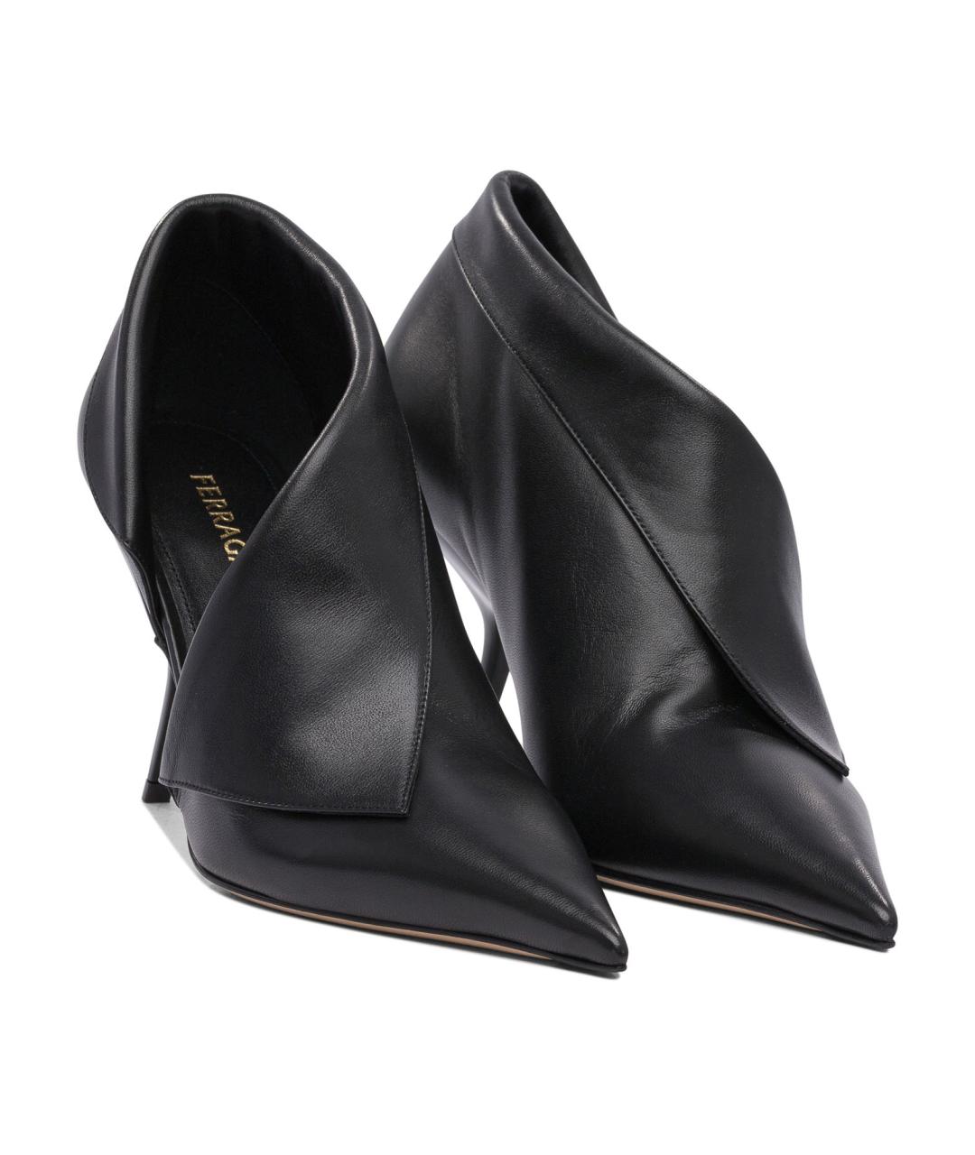 FERRAGAMO Черные кожаные туфли, фото 2