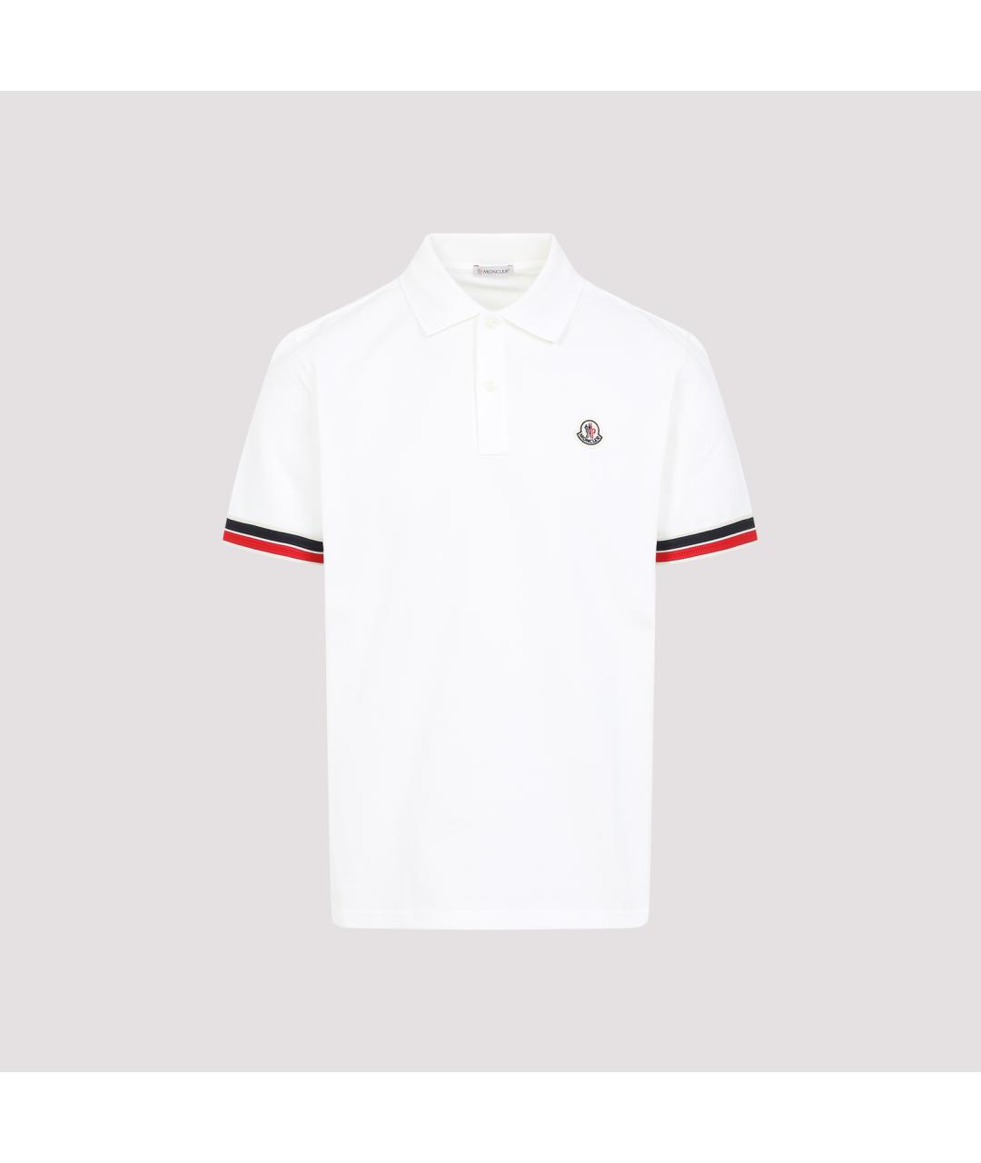 MONCLER Белая хлопковая футболка, фото 2