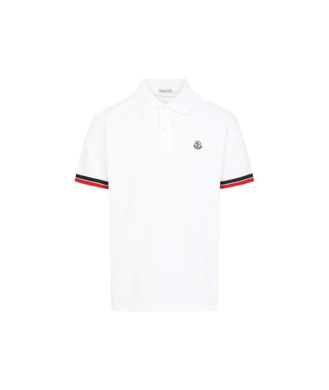 MONCLER Белая хлопковая футболка, фото 1