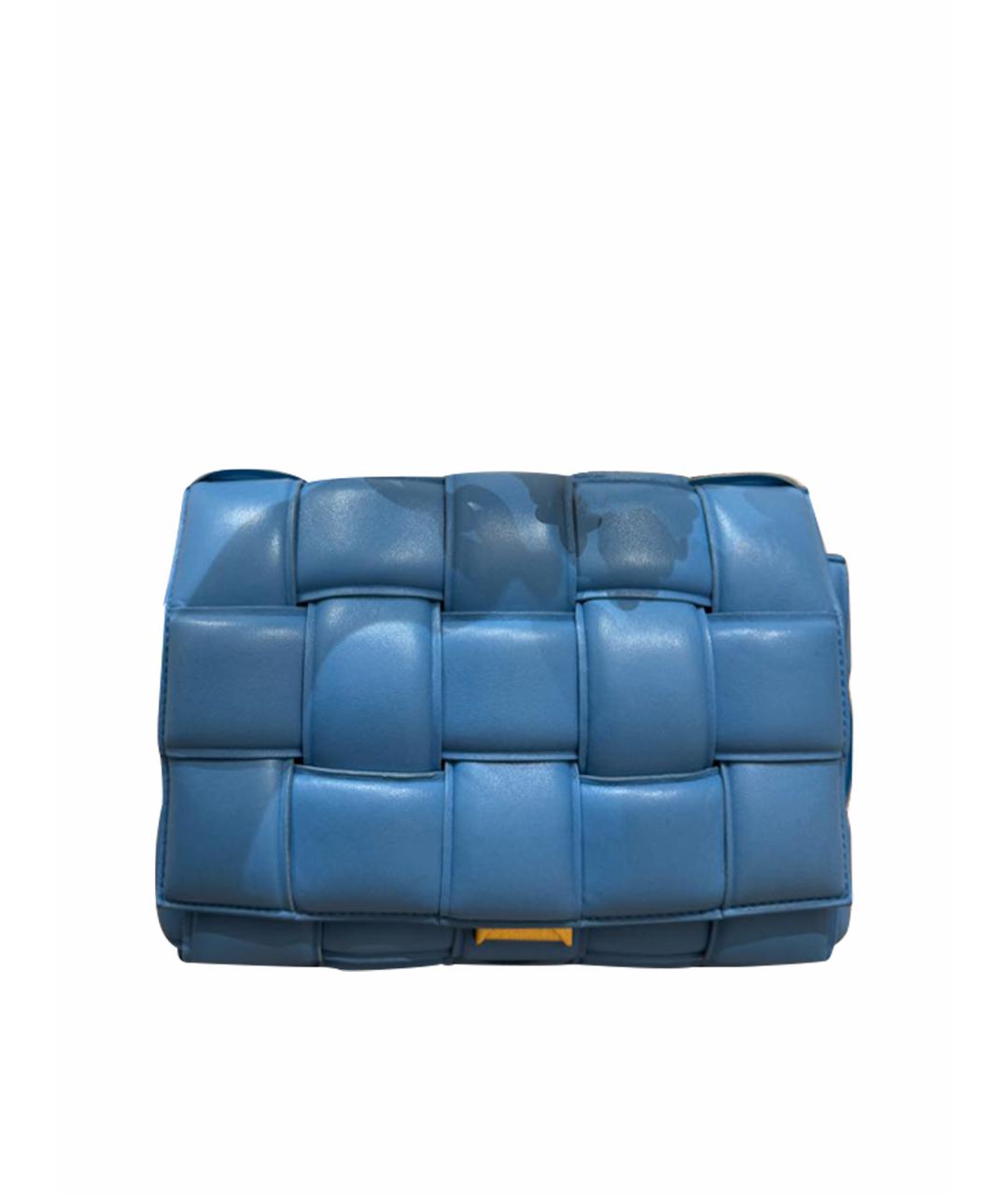 BOTTEGA VENETA Бирюзовая кожаная сумка через плечо, фото 1