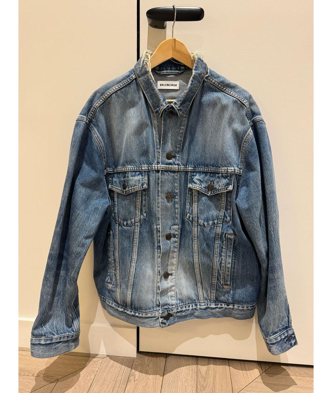 BALENCIAGA Голубая деним куртка, фото 5