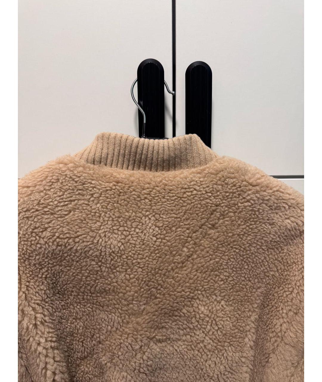 MAX MARA Бежевая шерстяная куртка, фото 3