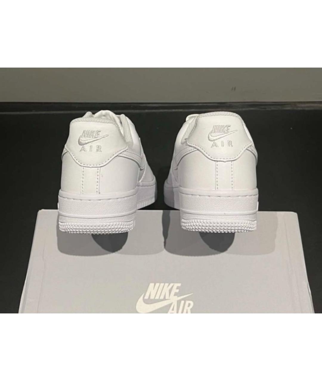 NIKE Белые низкие кроссовки / кеды из искусственной кожи, фото 7