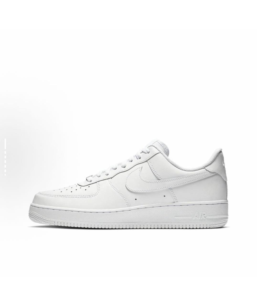 NIKE Белые низкие кроссовки / кеды из искусственной кожи, фото 8
