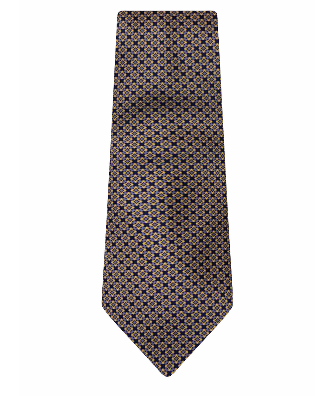 STEFANO RICCI Горчичный шелковый галстук, фото 1