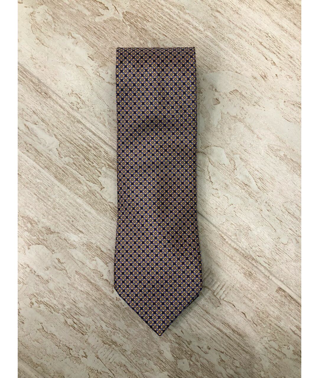 STEFANO RICCI Горчичный шелковый галстук, фото 6