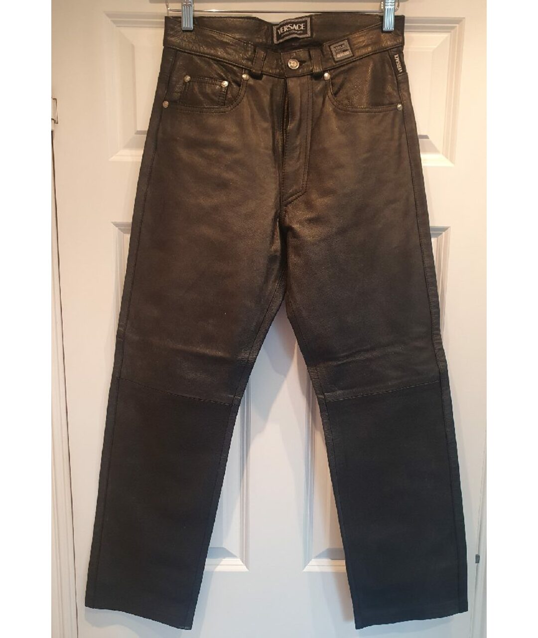 VERSACE JEANS COUTURE Антрацитовые прямые джинсы, фото 9