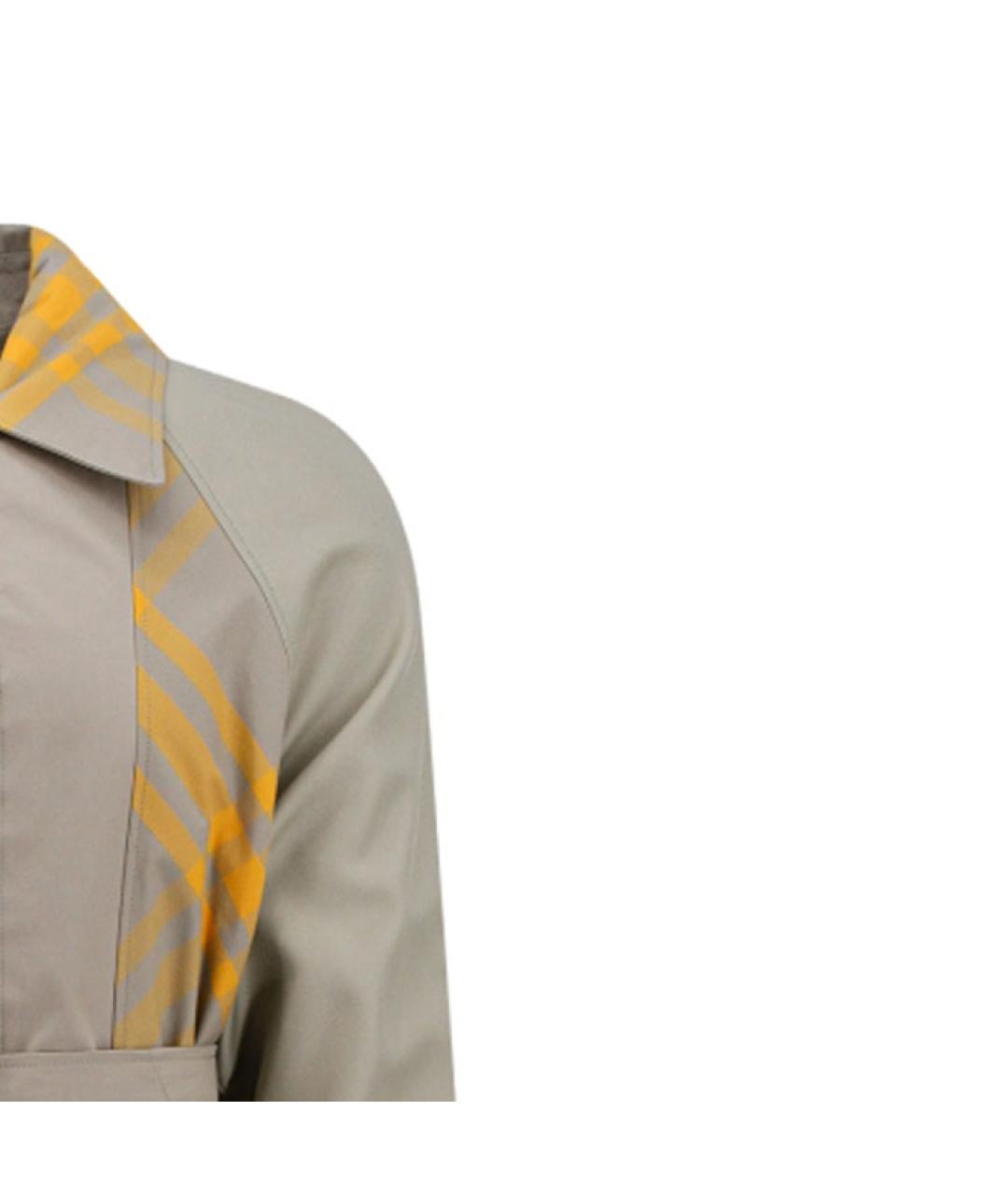 BURBERRY Серый тренч / плащ, фото 6