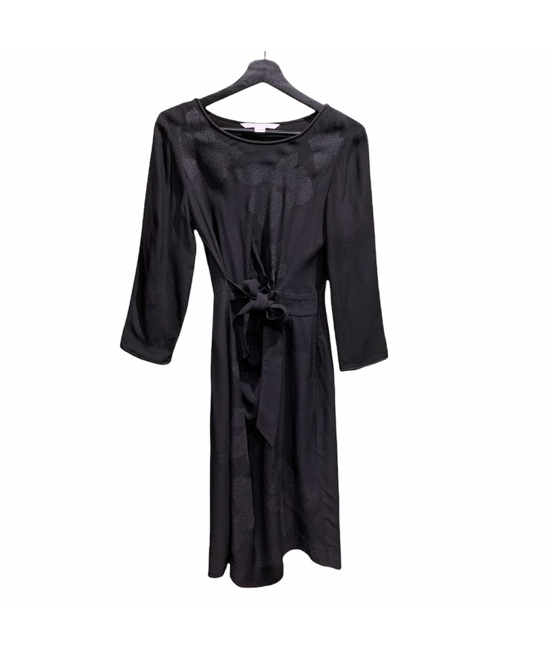 DIANE VON FURSTENBERG Черное вискозное коктейльное платье, фото 1