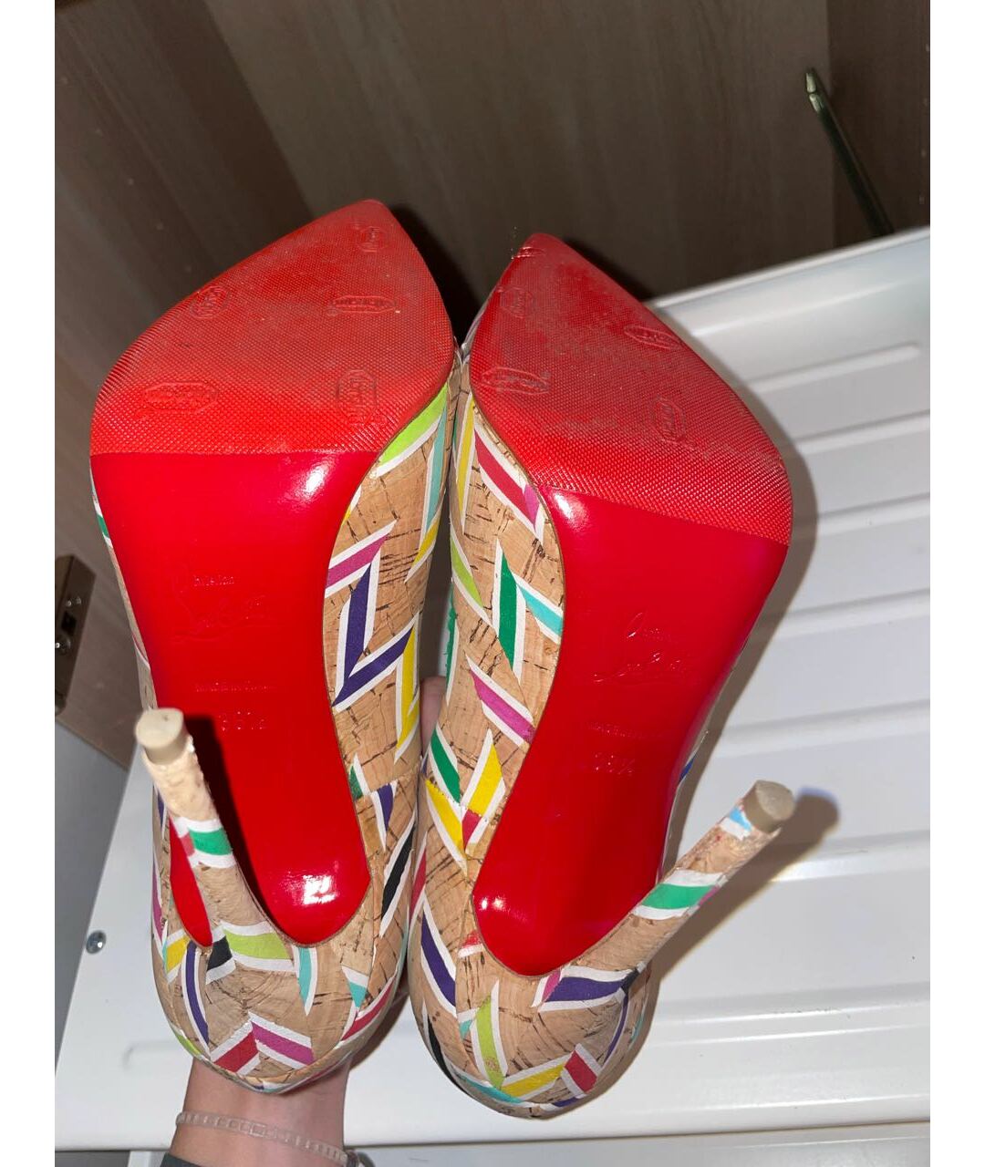 CHRISTIAN LOUBOUTIN Мульти кожаные туфли, фото 4