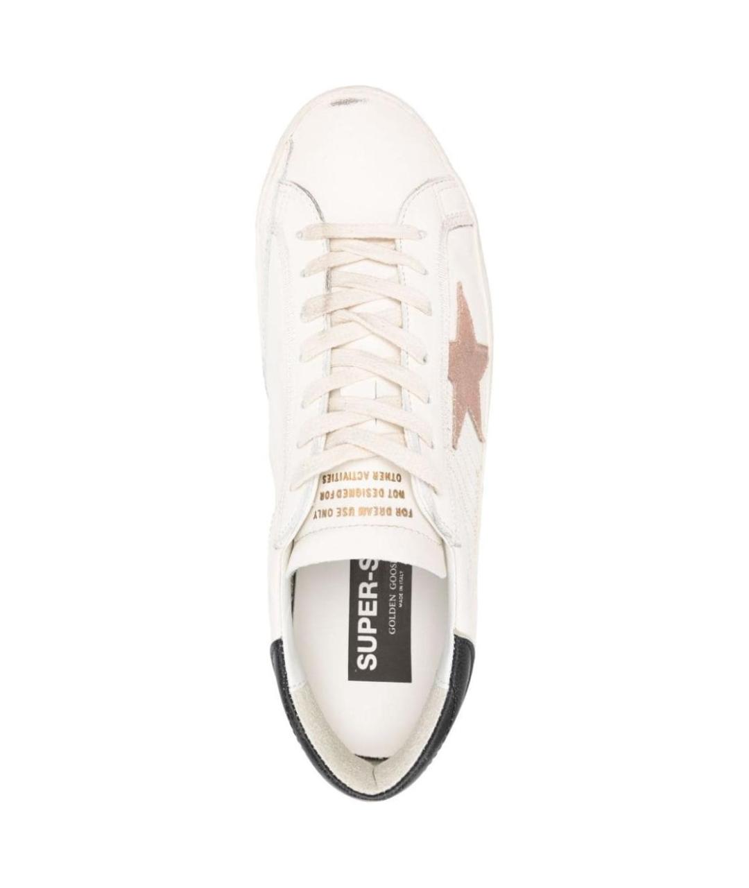 GOLDEN GOOSE DELUXE BRAND Белые кожаные низкие кроссовки / кеды, фото 4