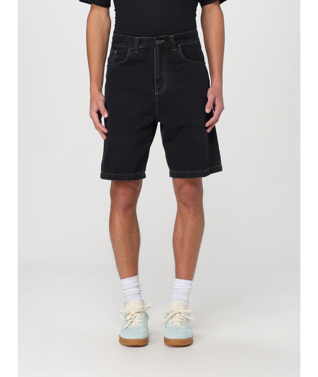 CARHARTT WIP Черные хлопковые прямые джинсы, фото 2