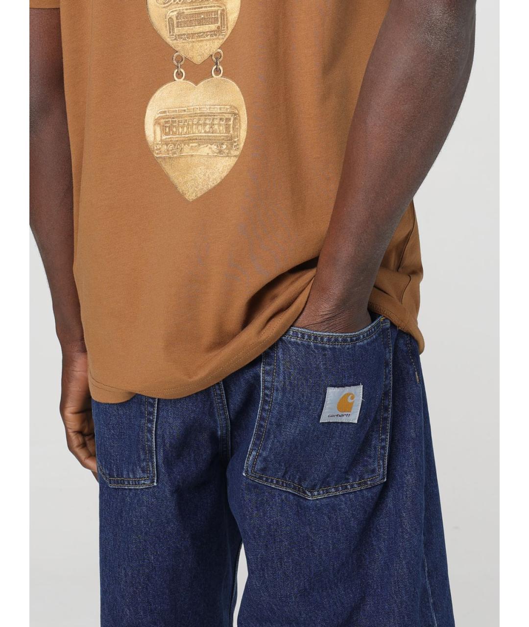 CARHARTT WIP Синие хлопковые шорты, фото 5