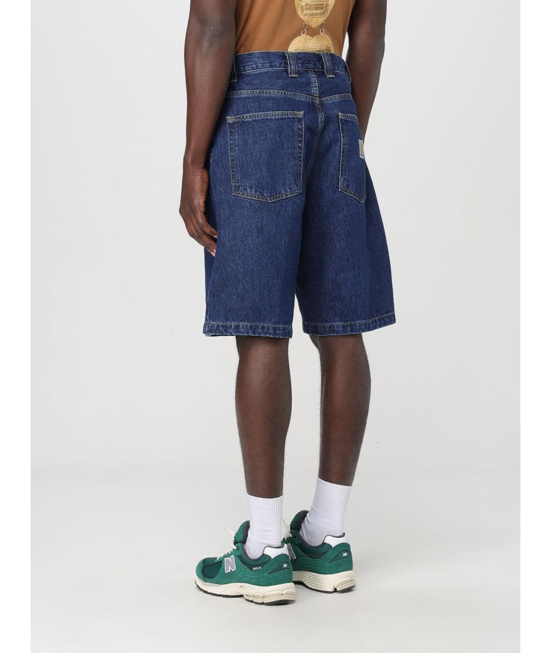 CARHARTT WIP Синие хлопковые шорты, фото 4
