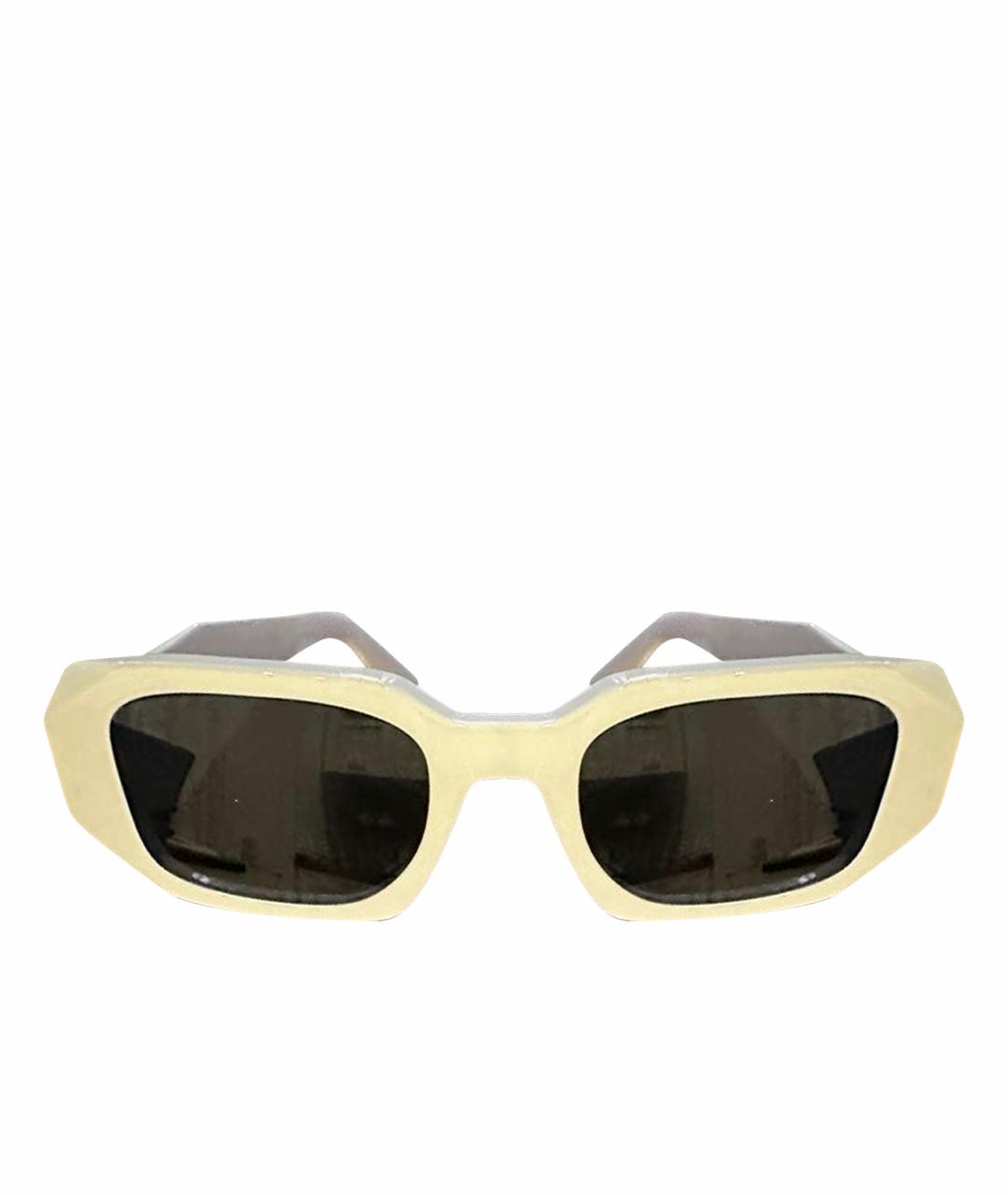 PRADA Белые пластиковые солнцезащитные очки, фото 1