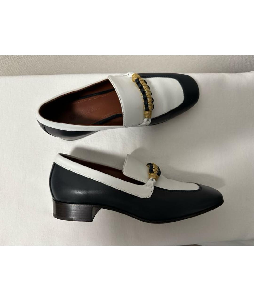 LORO PIANA Черные кожаные лоферы, фото 4