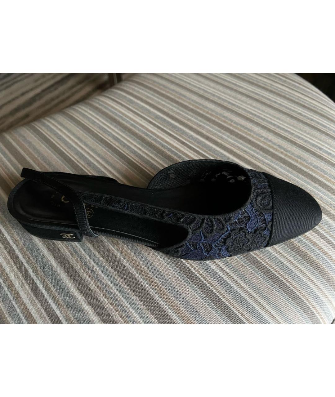 CHANEL Мульти текстильные балетки, фото 9