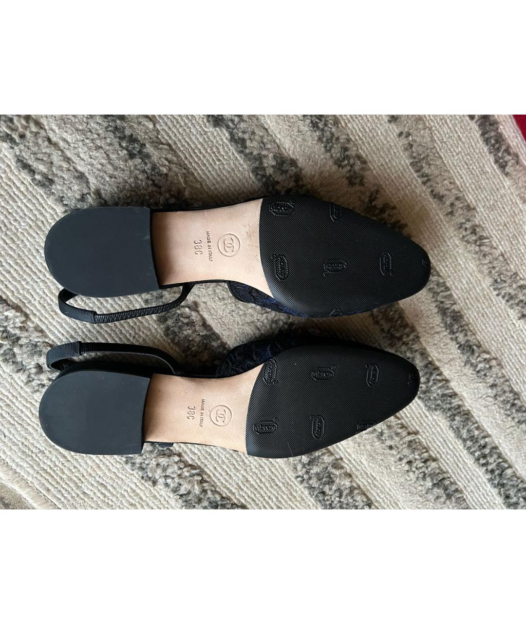 CHANEL Мульти текстильные балетки, фото 4