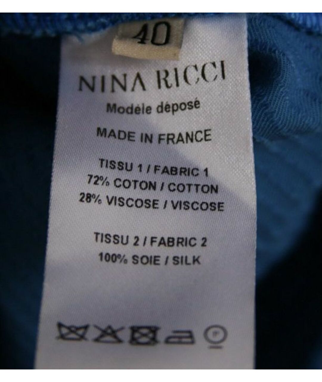 NINA RICCI Синяя юбка миди, фото 5