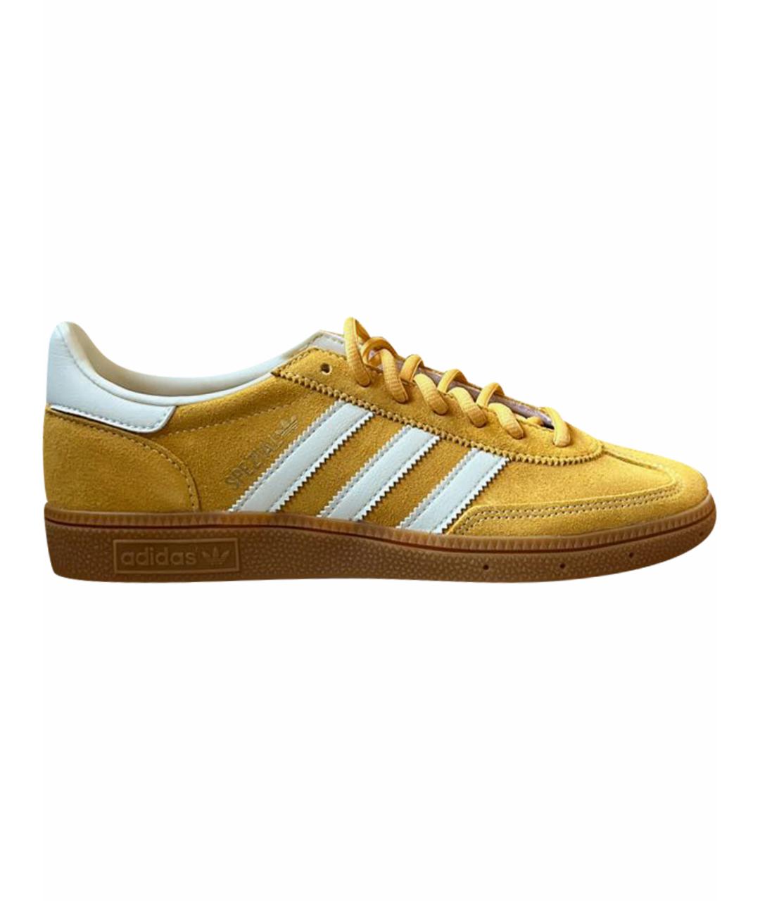ADIDAS Горчичные замшевые кеды, фото 1