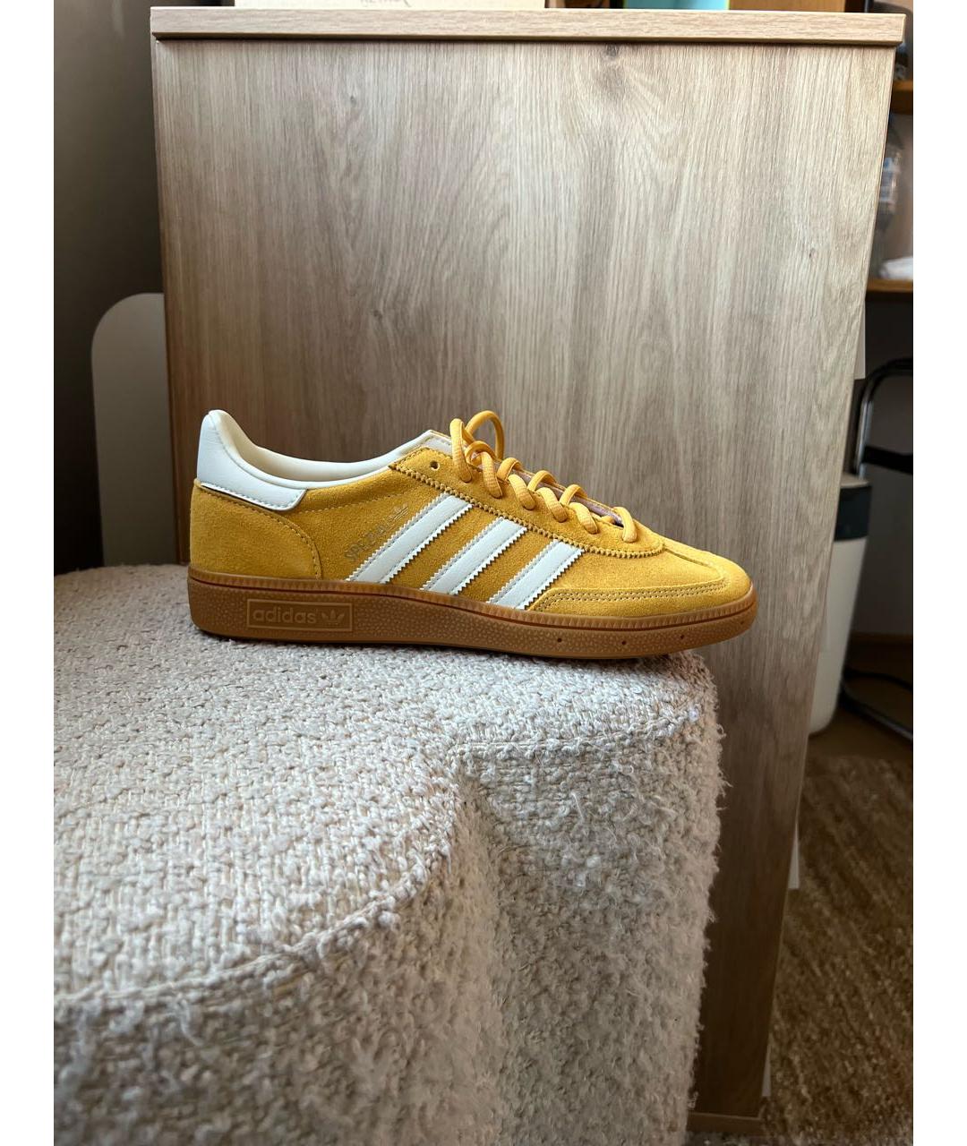 ADIDAS Горчичные замшевые кеды, фото 9