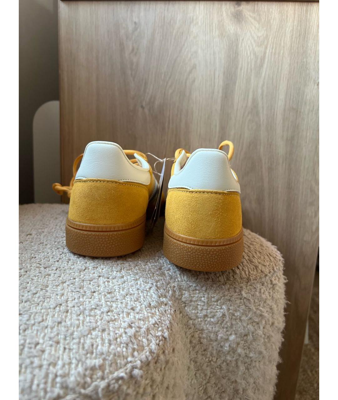ADIDAS Горчичные замшевые кеды, фото 4