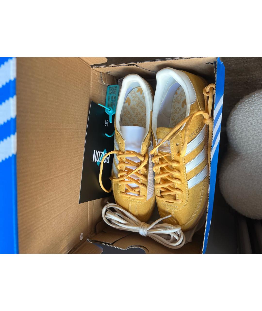 ADIDAS Горчичные замшевые кеды, фото 8