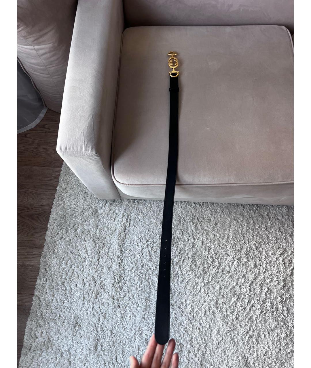 GUCCI Черный кожаный ремень, фото 6