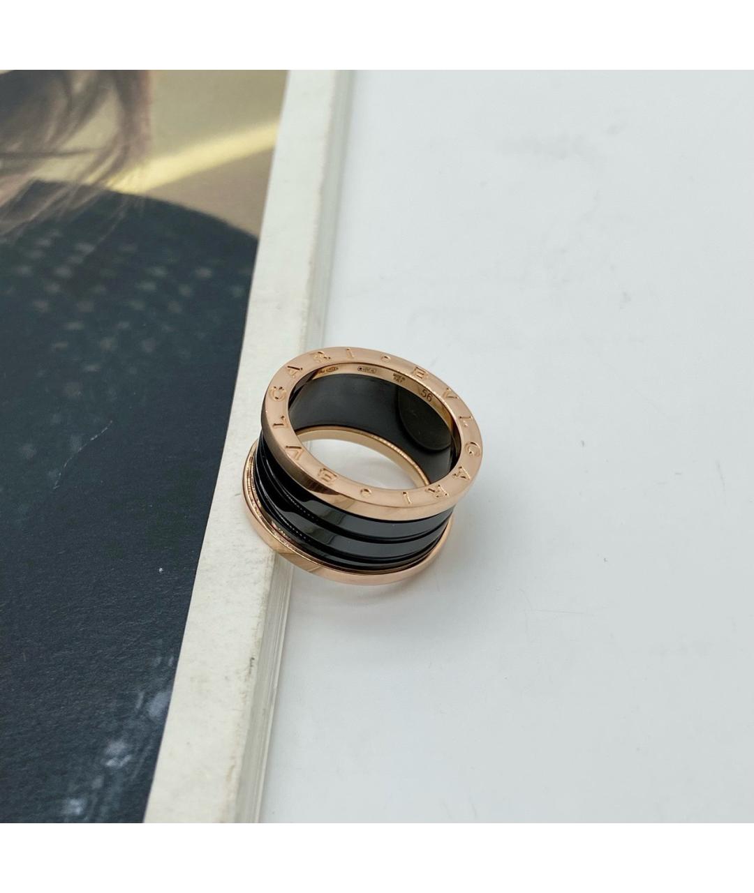 BVLGARI Хаки кольцо из розового золота, фото 6