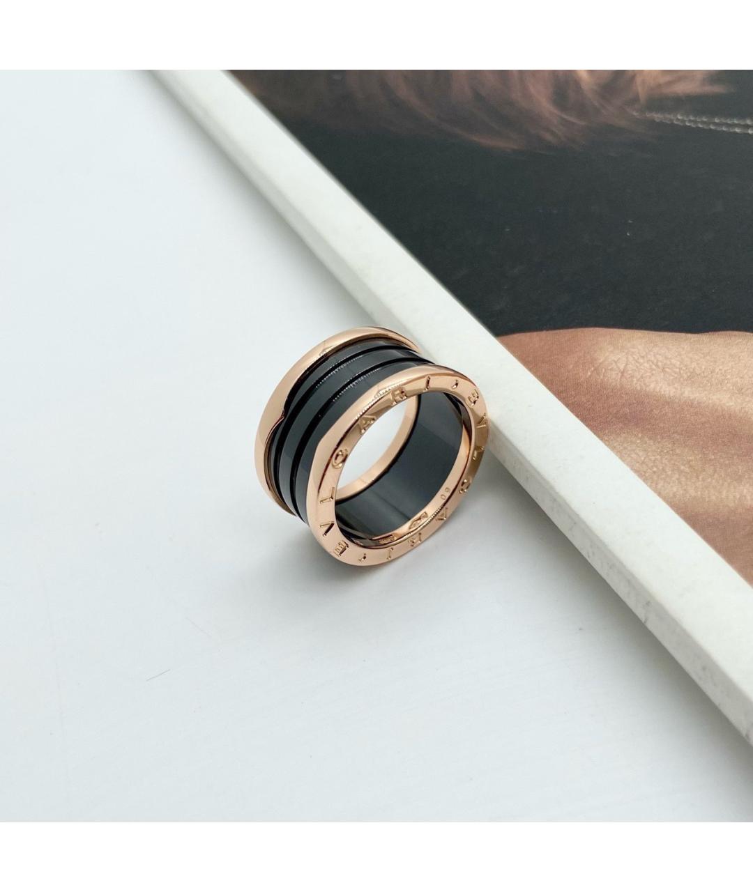 BVLGARI Хаки кольцо из розового золота, фото 5