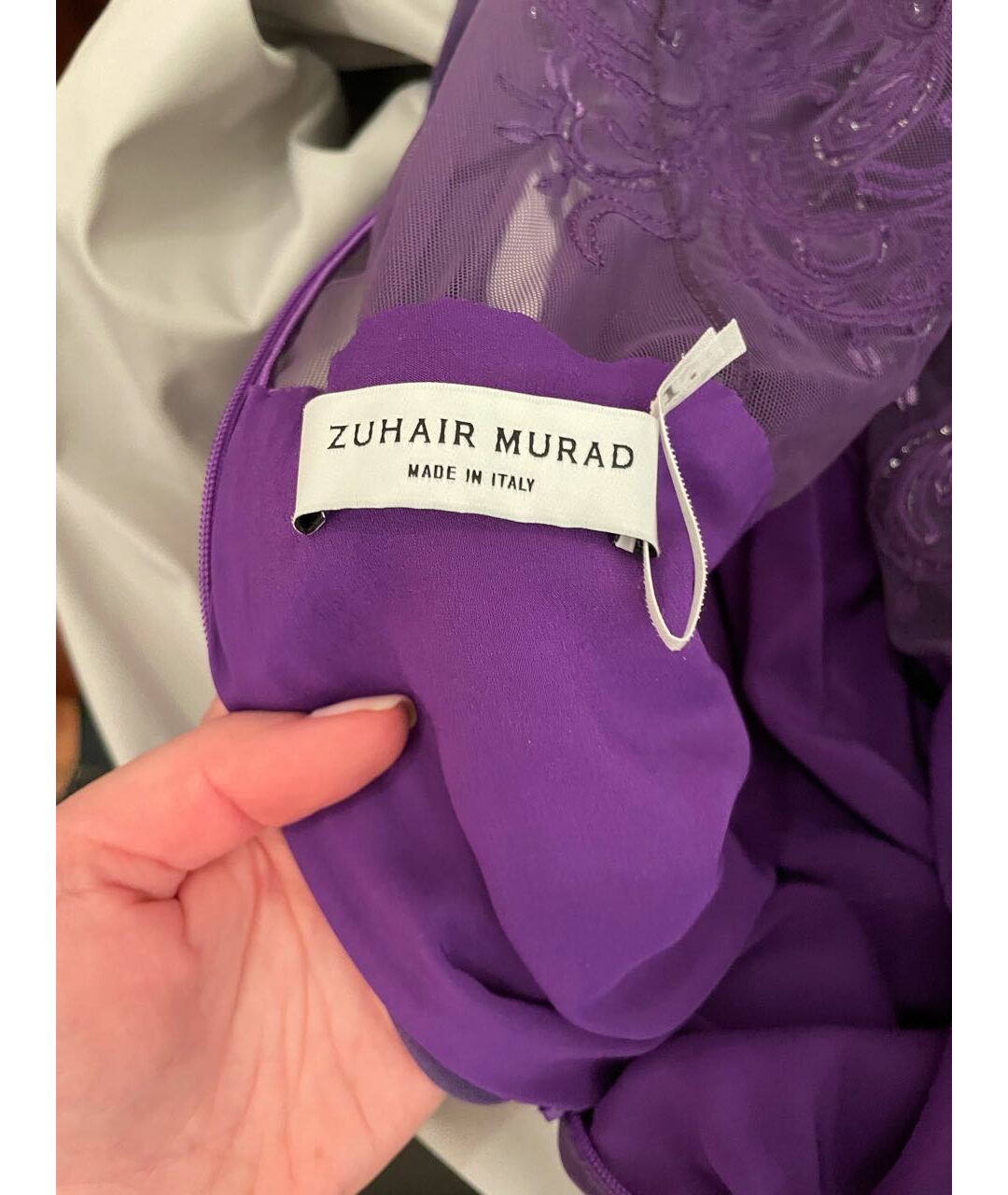 ZUHAIR MURAD Фиолетовое вечернее платье, фото 3