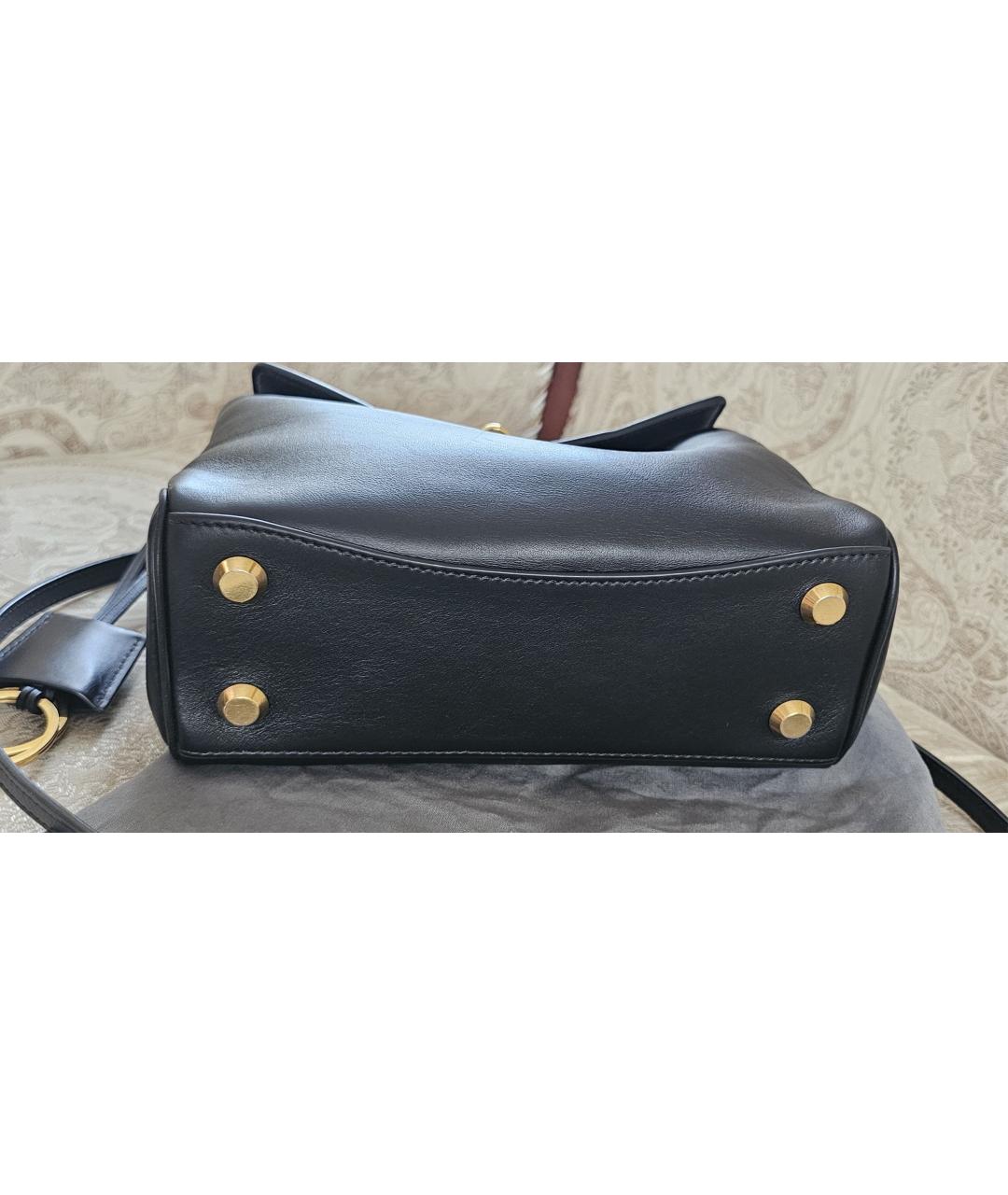 BALENCIAGA Черная кожаная сумка с короткими ручками, фото 6